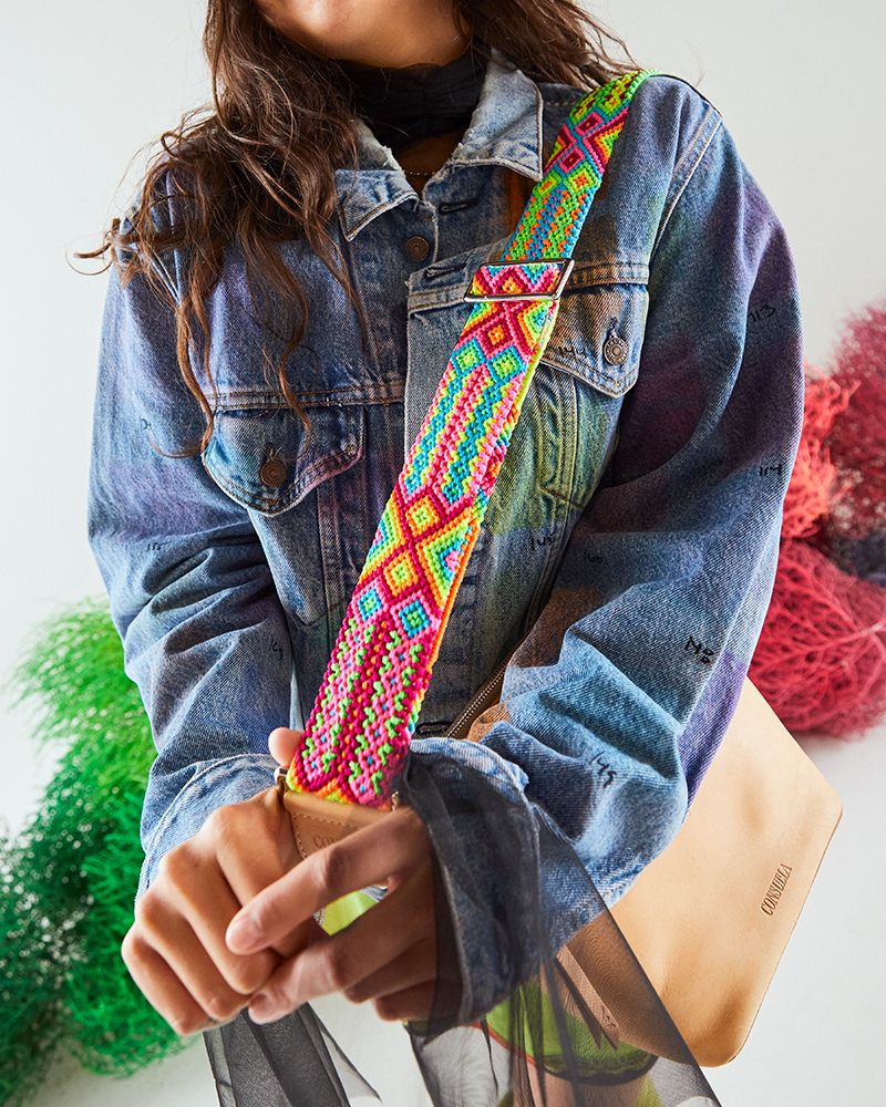 Consuela Mai Tai Crossbody Woven Strap – The Leopard Antler