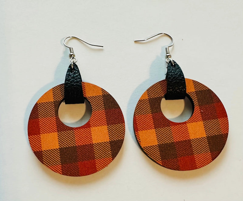 Fall Plaid Earrings