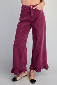 Sangria Ruffle Pants