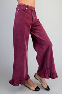 Sangria Ruffle Pants