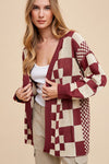 So Chill Check Cardigan