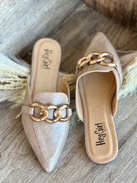 Corkys Taupe Playin For Keeps Mules