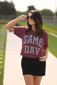 Checkered Game Day Tee