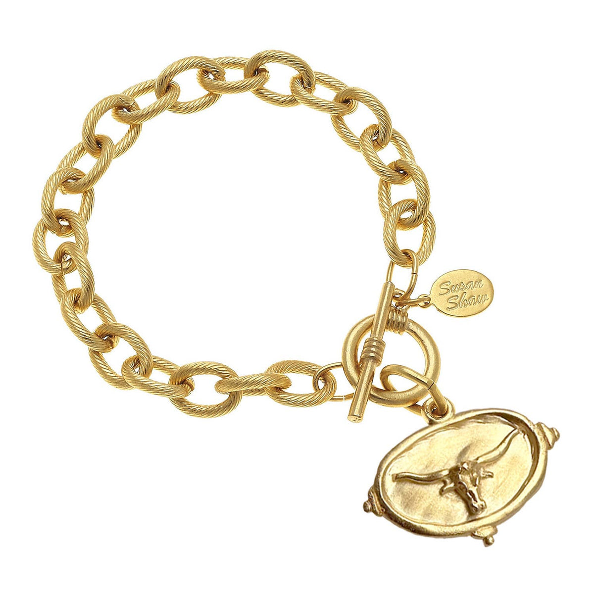 Susan Shaw Longhorn Intaglio Bracelet