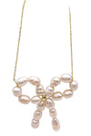 Fresh Pearl Bow Necklace