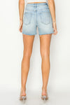 Risen Weekend Cutoff Shorts- Medium wash
