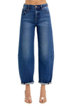 Keegan High Rise Barrel Jeans