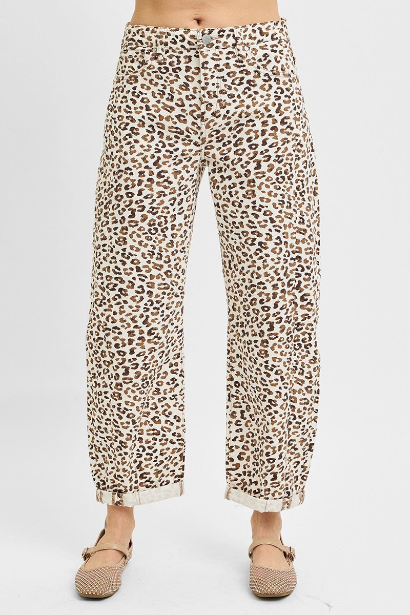Wildcard Leopard Barrel Pantts