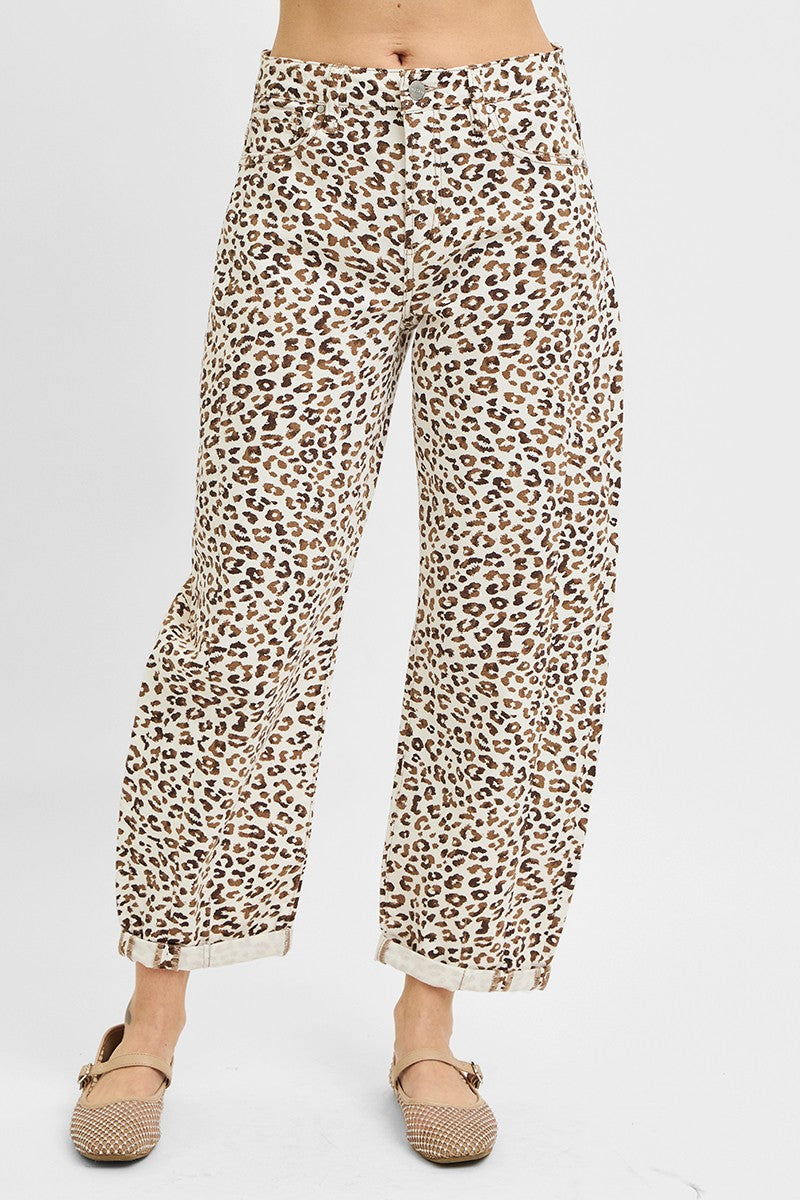 Wildcard Leopard Barrel Pantts