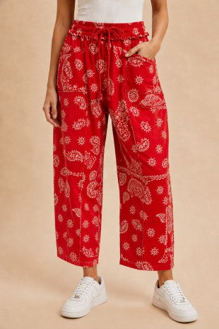 Bandana Barrel Pants