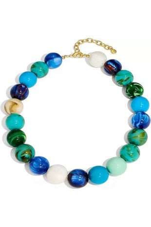 Colorful Resin Beaded Necklace