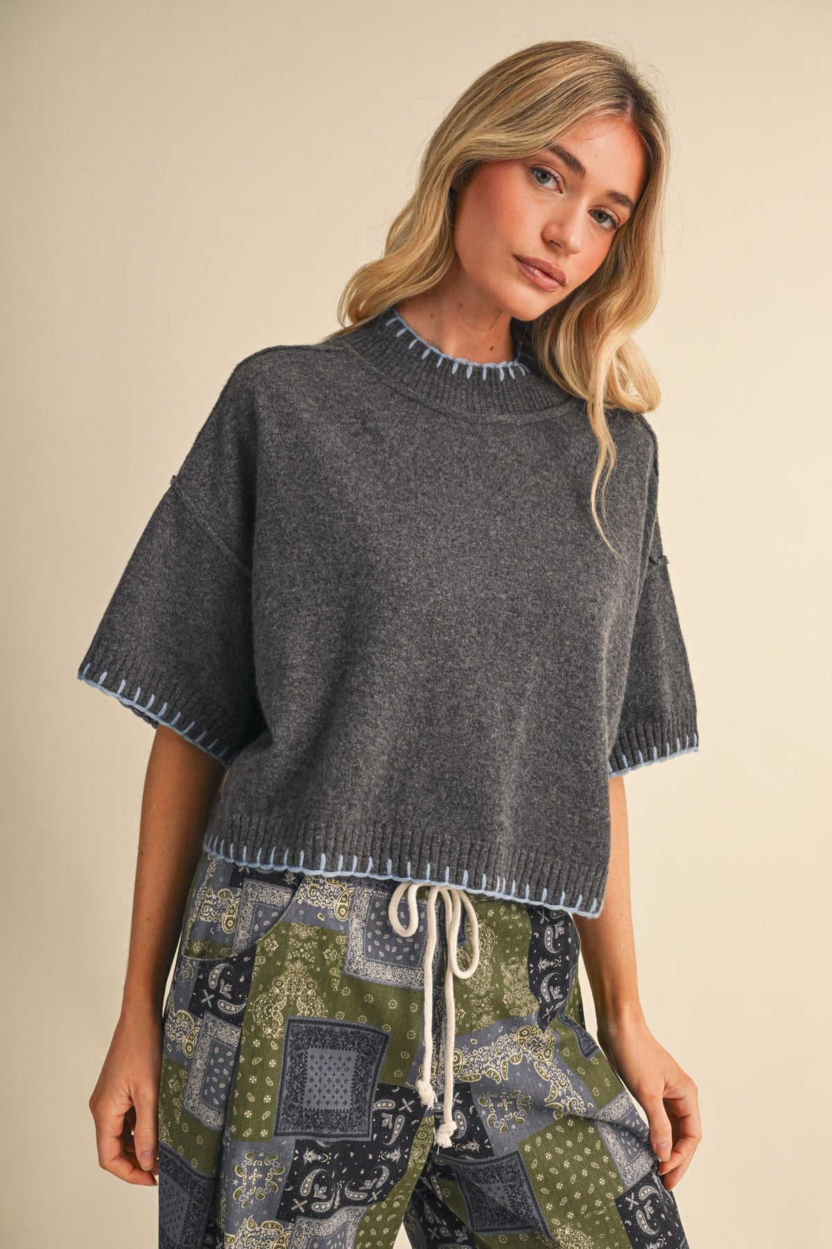 Sunday Stitches Top