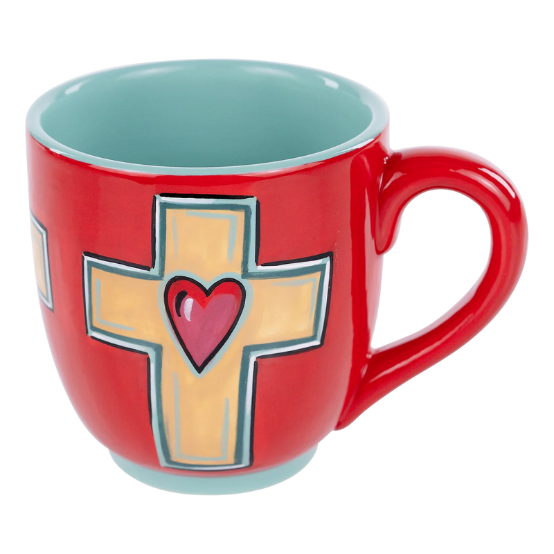 Heart Cross Mug