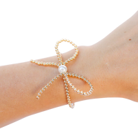 BB Gold Bow Bracelet