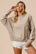 Mollie Lace Sweatshirt