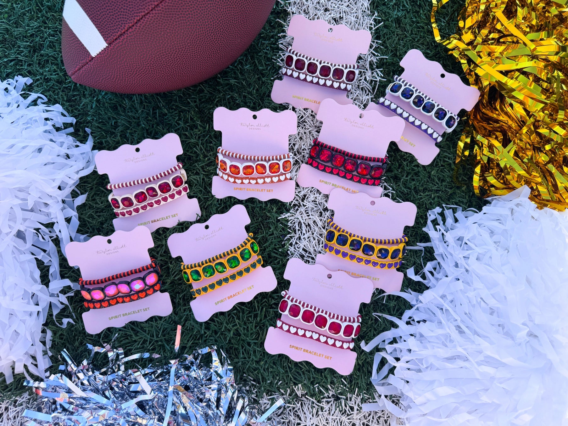 Game Day Enamel Stretch Bracelets {Set of 3}