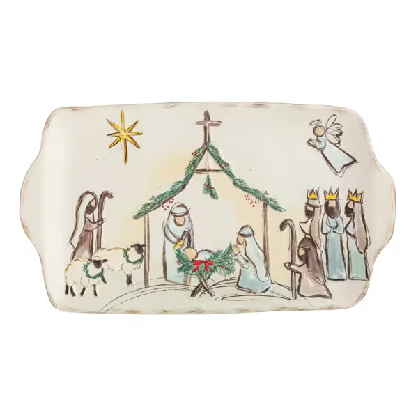 Mudpie Nativity Platter