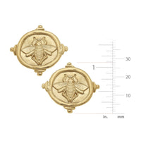 Susan Shaw Queen Bee Intaglio Studs
