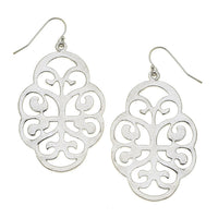 Susan Shaw Leaf Cut Out Earrings