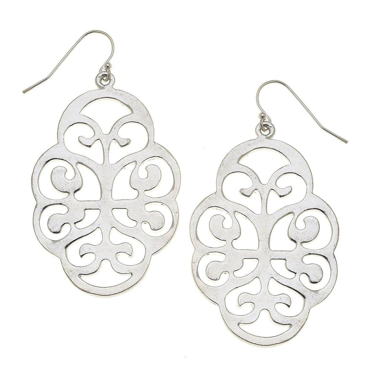 Susan Shaw Leaf Cut Out Earrings