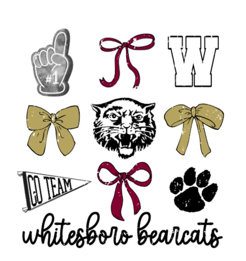 Whitesboro Bearcats Gameday Bow Tee