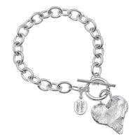 Susan Shaw Heart Toggle Bracelet