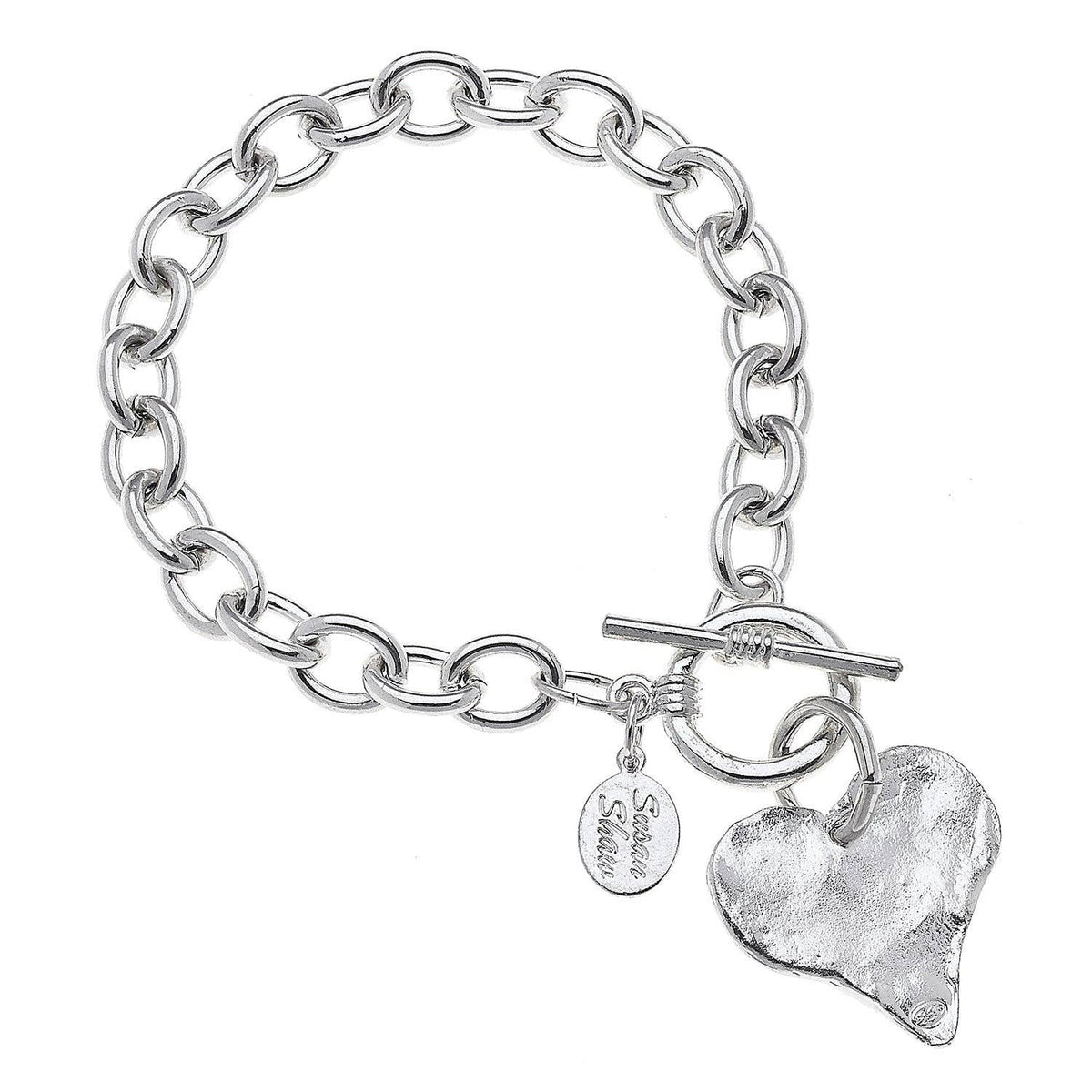 Susan Shaw Heart Toggle Bracelet