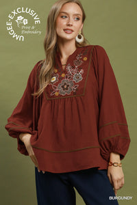 Lily Embroidered Top