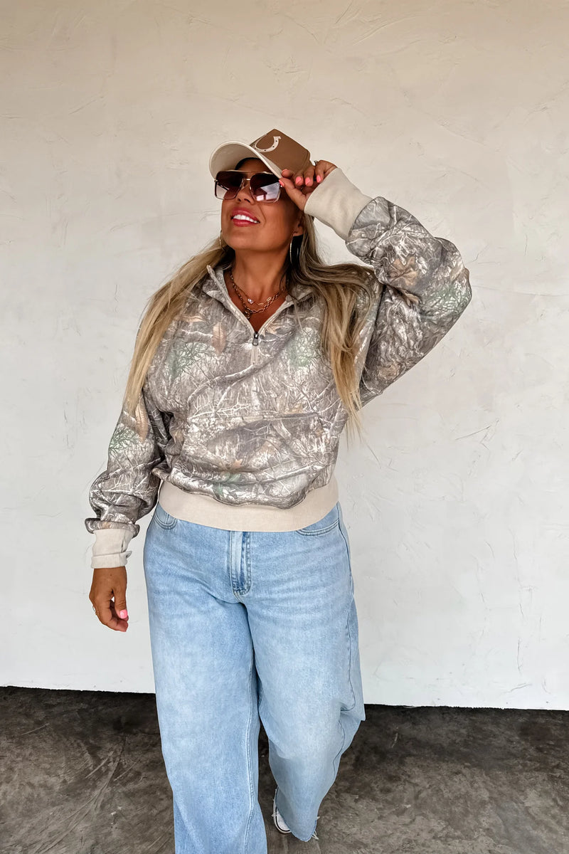 Easy Does it Pullover- Camo