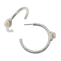 Susan Shaw Pearl Accent Hoops