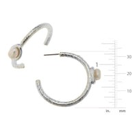 Susan Shaw Pearl Accent Hoops