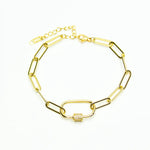 Large Link Gold Bracelet