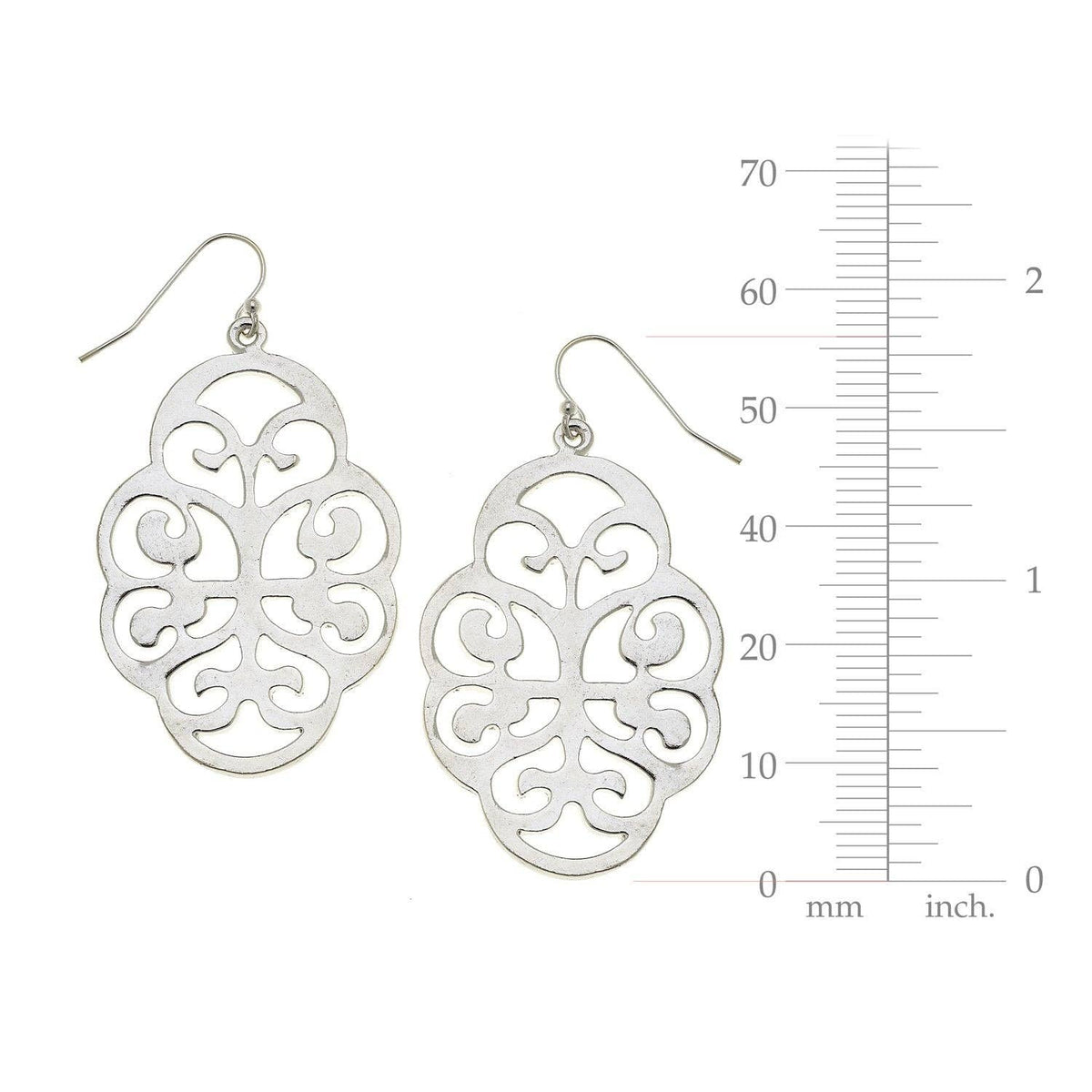 Susan Shaw Leaf Cut Out Earrings