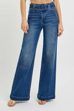 Emma Belted Risen Jeans- Tummy Control