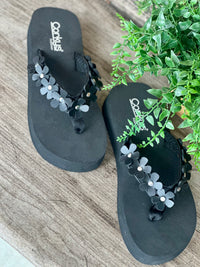 Corky's No Running Flip Flops - Black