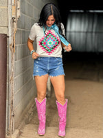 Ryanne's Neon Pink Aztec Tee