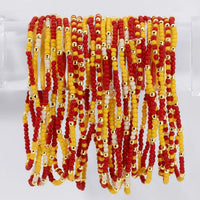 2mm Stretch Seed Bead Game Day Bracelets