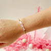 Pink Bow X3 BB Bead Bracelet