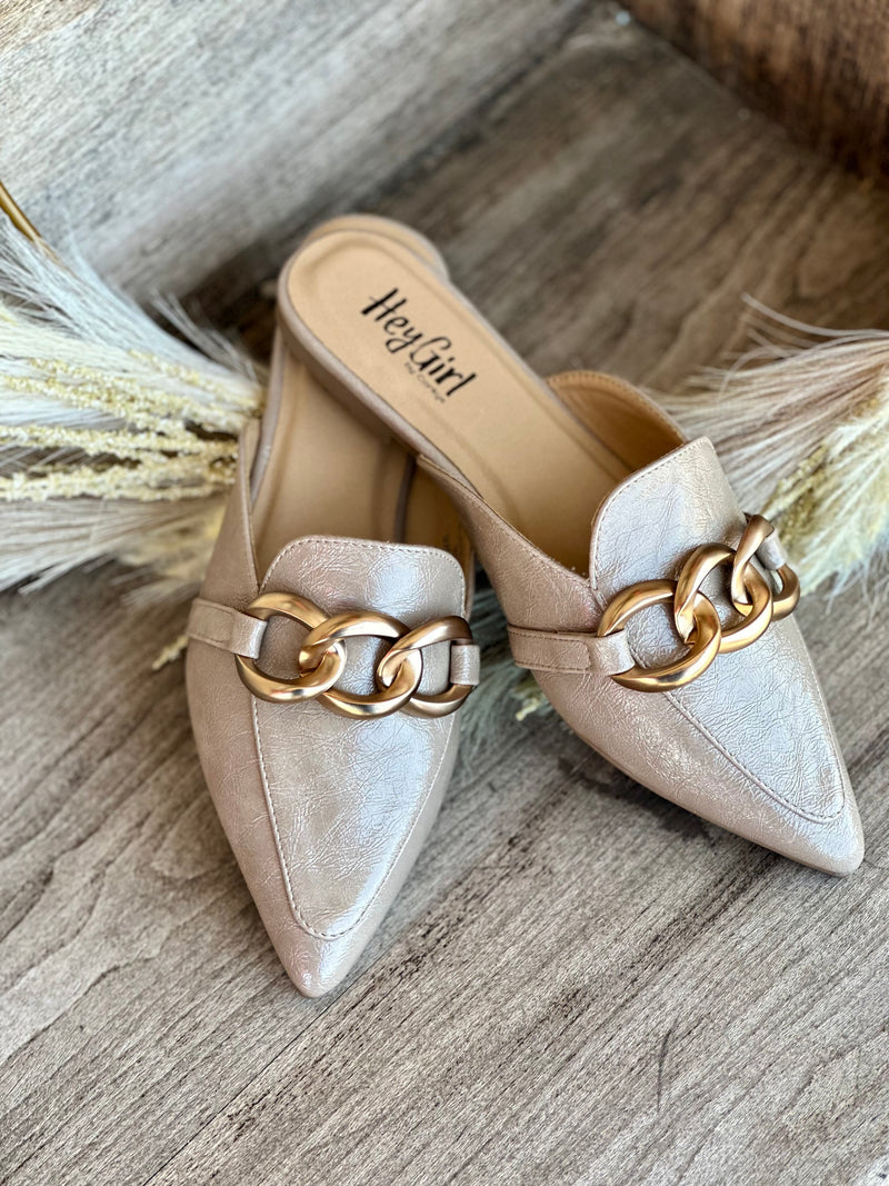 Corkys Taupe Playin For Keeps Mules