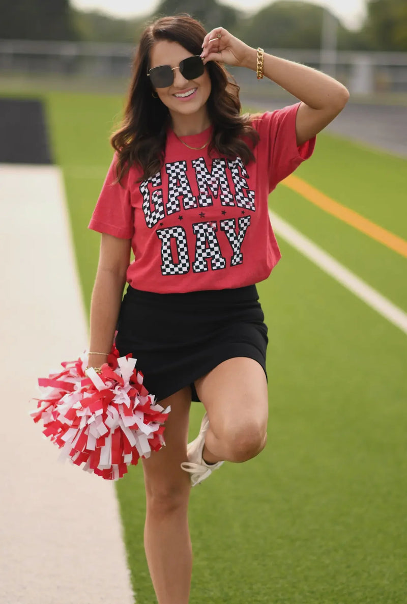 Checkered Game Day Tee