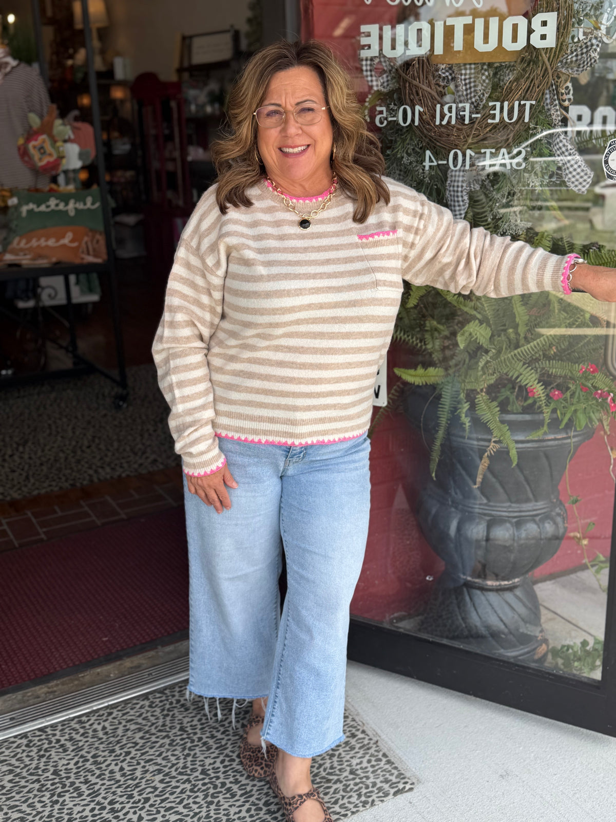 Newport Striped Sweater