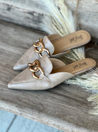 Corkys Taupe Playin For Keeps Mules