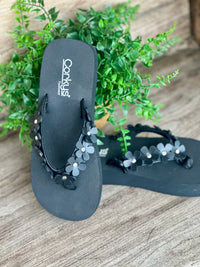 Corky's No Running Flip Flops - Black