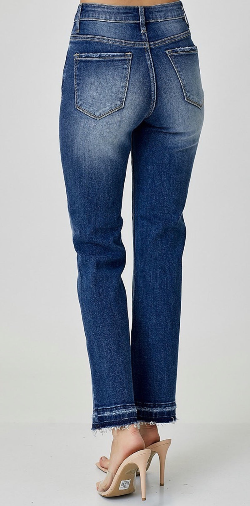 Maggie Mid-Rise Ankle Slim Straight Jeans