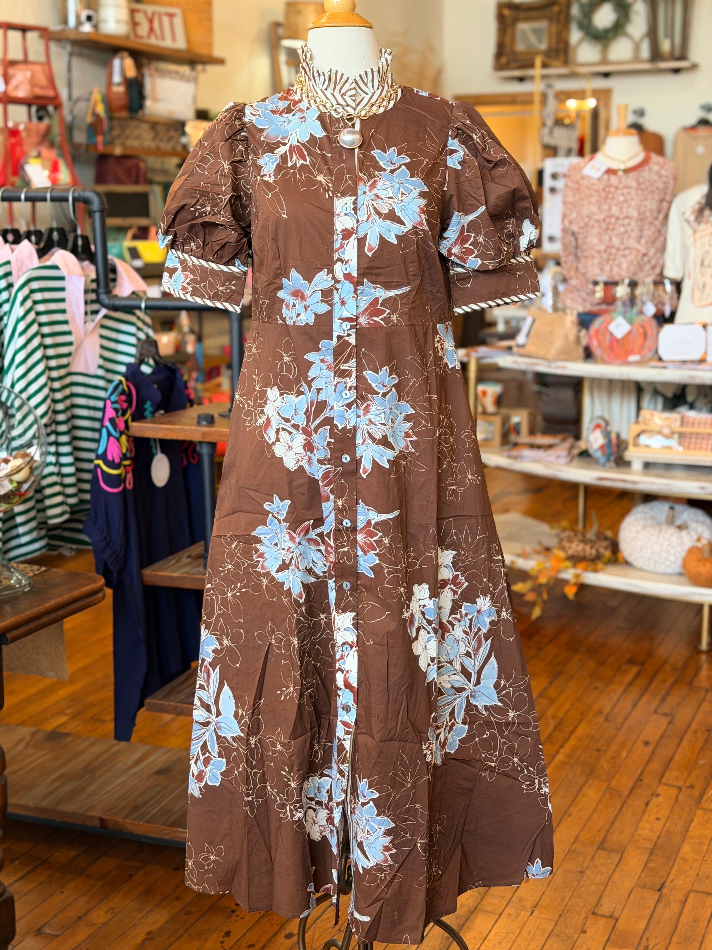 Maple Bloom Floral Dress