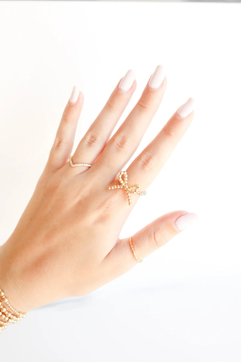 BB Gold Bow Ring