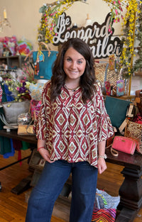 Burgundy Breeze Top