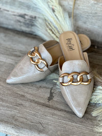 Corkys Taupe Playin For Keeps Mules