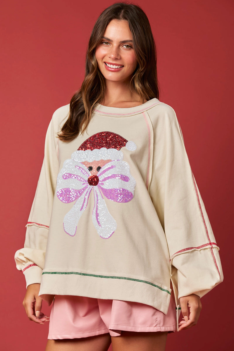 Santa Bow Pullover