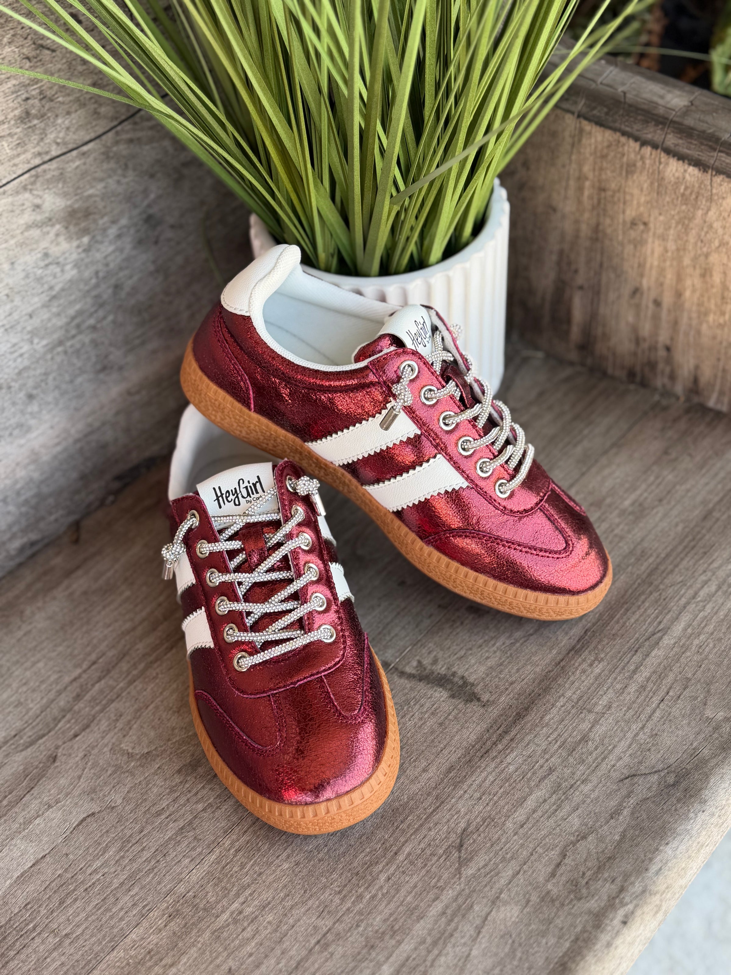 Corkys HEADS UP Burgundy Metallic